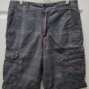 Fade Glory Checker Cargo Short 32